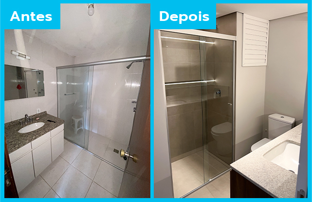 Banheiro 2 - Antes x depois 2