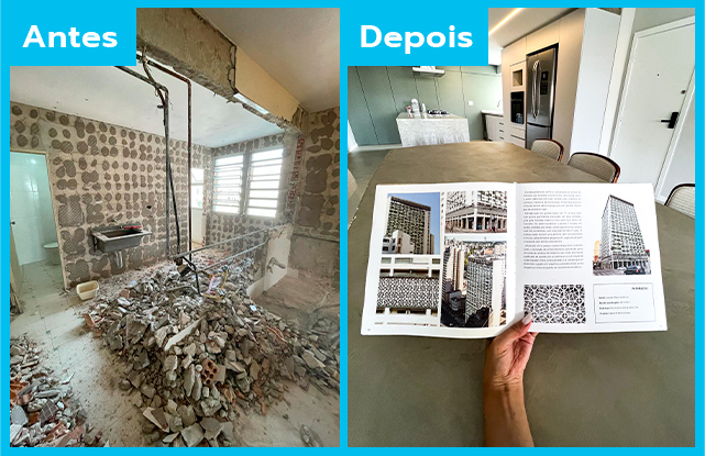 Cozinha 2 - Antes x depois