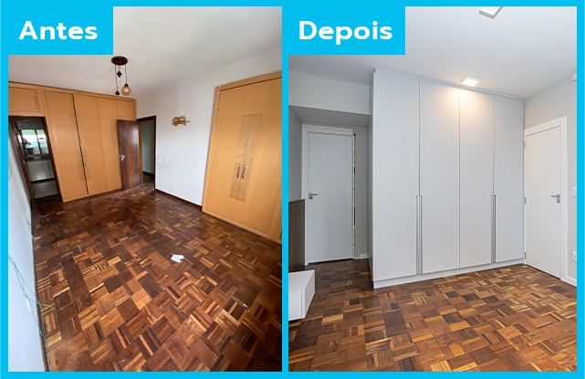 Quarto - Antes x Depois